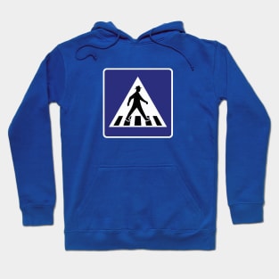 German Pedestrian Crosswalk Man with Hat Berlin Sign Hoodie